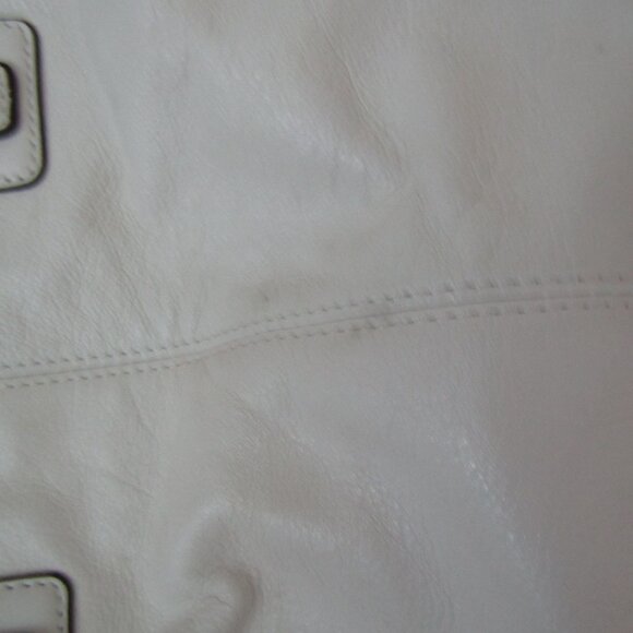 Coach White Leather Satchel With Shoulder Strap - Picture 10 of 11
